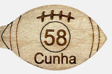 Product 5B Custom Car charm/Ornament Football (Add players name and number)