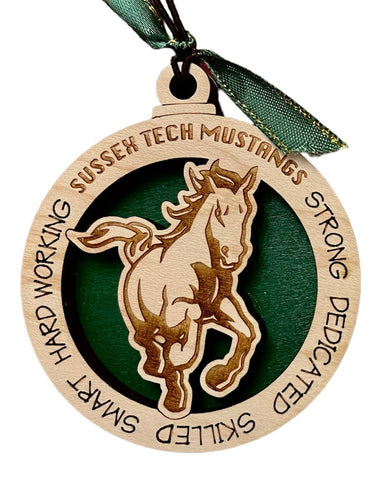 Car Charm / Ornament Mustang (2 layer)