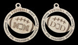 Car Charm/ Ornament Mom & Dad Football